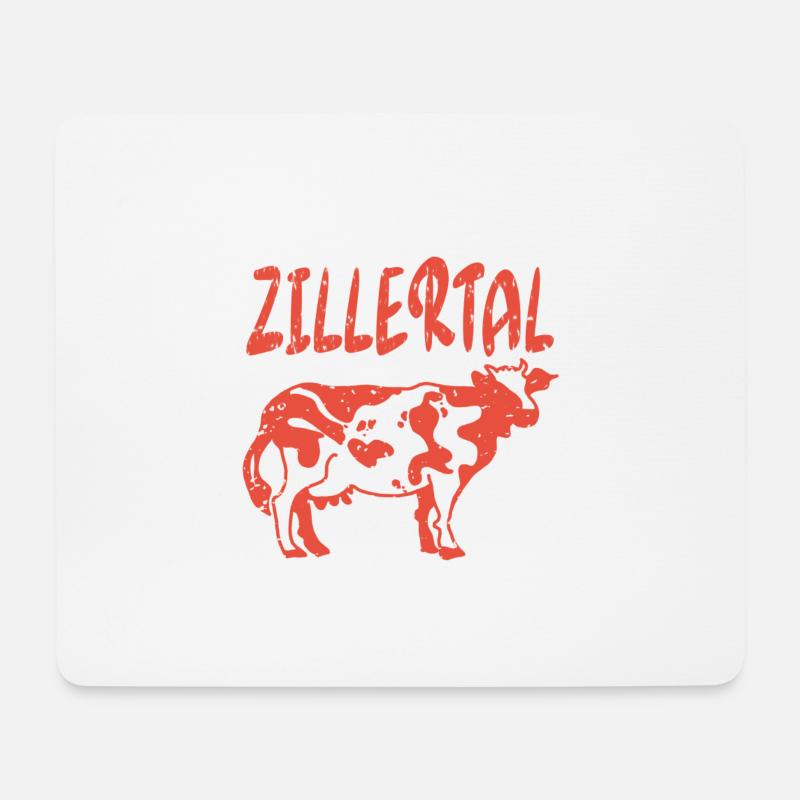 Zillertal - Mousepad (Querformat) - Weiß
