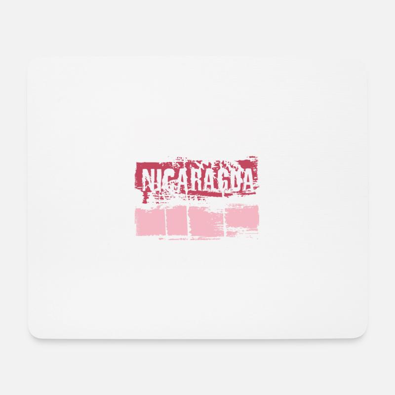 Nicaragua Urlaub Souvenir Abstrakt Künstlerisch - Mousepad (Querformat) - Weiß