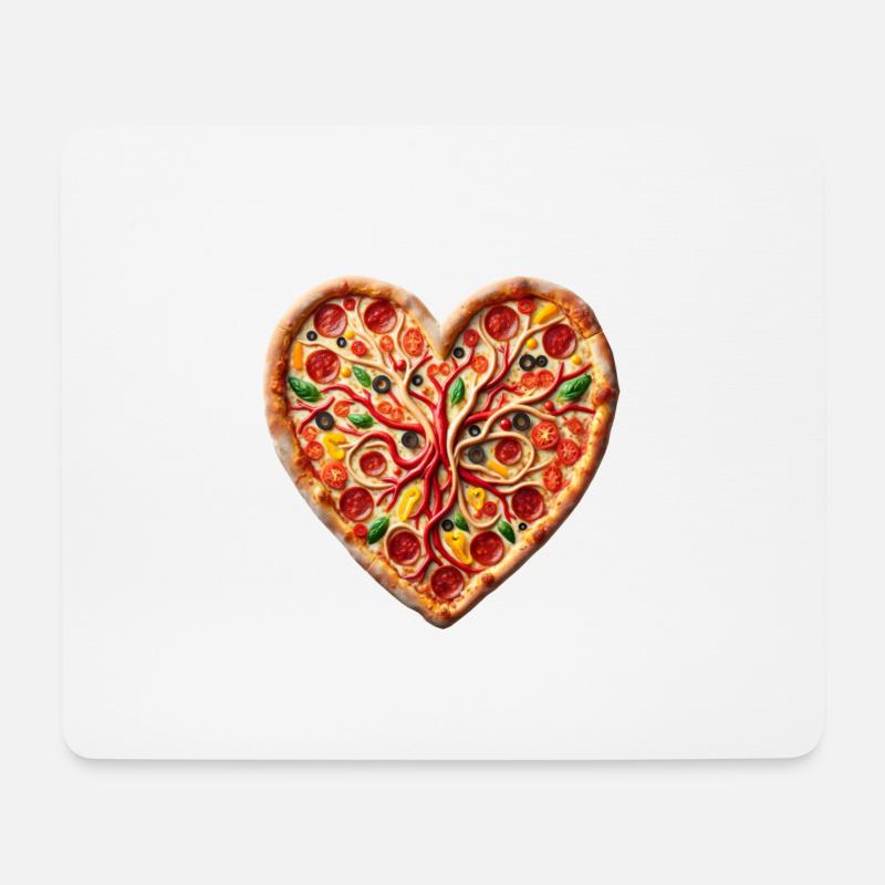 Heartfelt Pizza CHD Support - Mousepad (Querformat) - Weiß