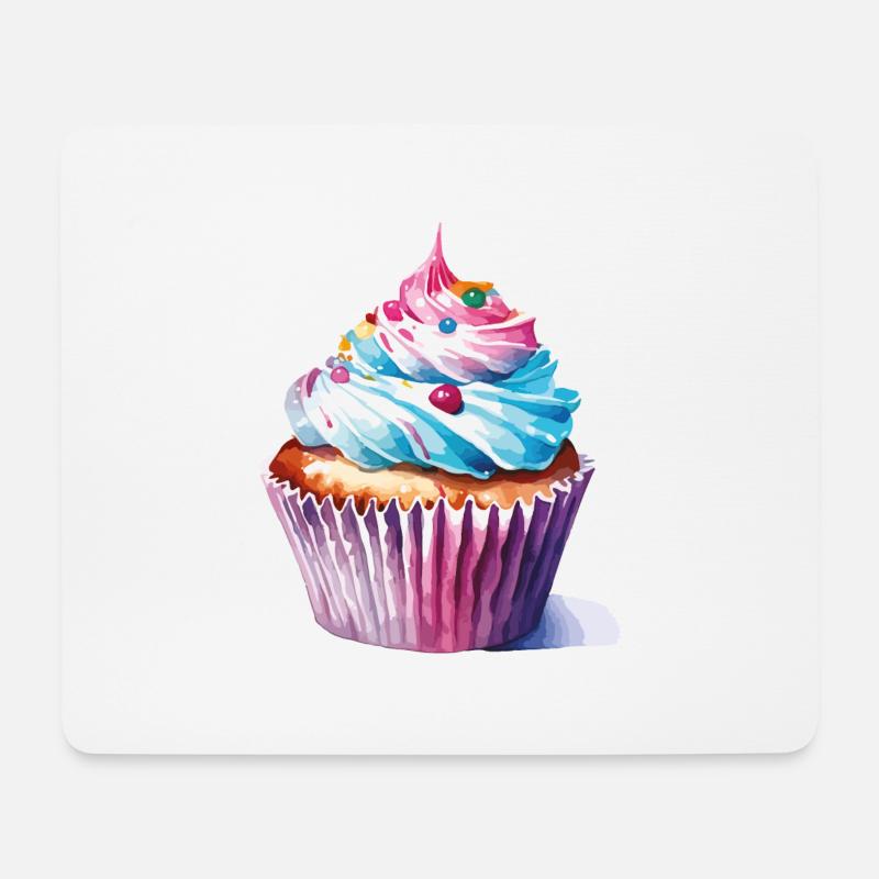 cupcake 2 2 - Mousepad (Querformat) - Weiß