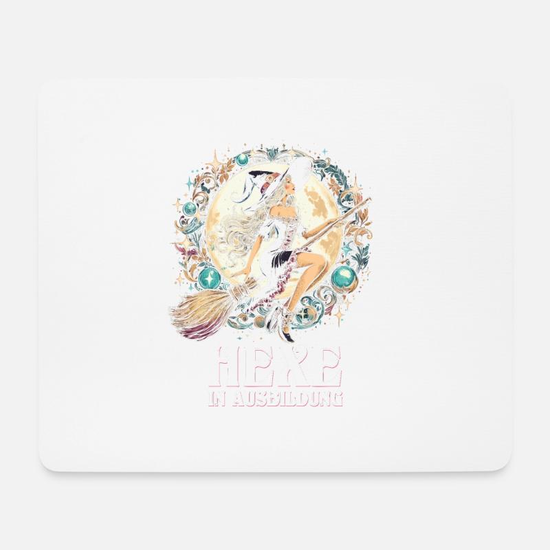 Hexe In Ausbildung - Mousepad (Querformat) - Weiß