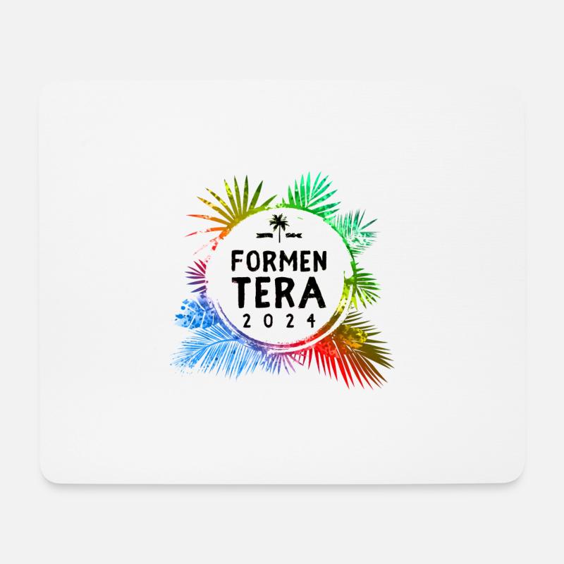Formentera 2024 Bunt - Mousepad (Querformat) - Weiß