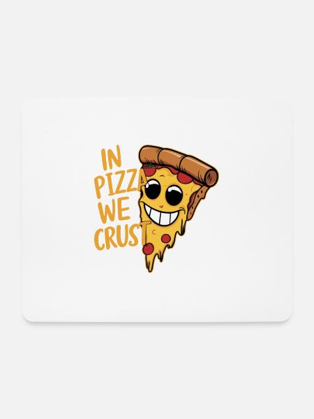 IN DER PIZZA KRUSTEN WIR - Mousepad (Querformat) - Weiß