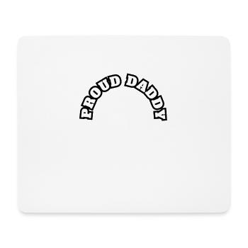 Proud Daddy Daughter Baby White - Mousepad (Querformat) - Weiß - Vorne