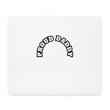Proud Daddy Kid White - Mousepad (Querformat) - Weiß - Vorne
