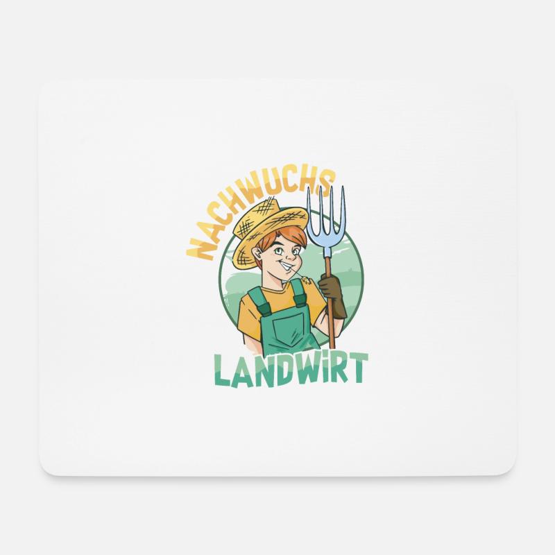Nachwuchs Landwirt Bauernhof Bauer - Mousepad (Querformat) - Weiß