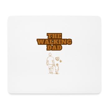 The Walking Dad Daughter Brown - Mousepad (Querformat) - Weiß - Vorne