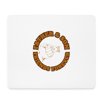 Father & Son Friends Forever Brown - Mouse Pad (horizontal) - white - Front