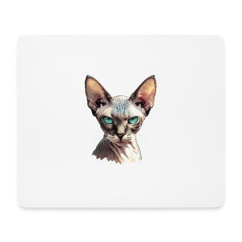 Sphynx Kätzchen Sphynx Katze - Mousepad (Querformat) - Weiß - Vorne