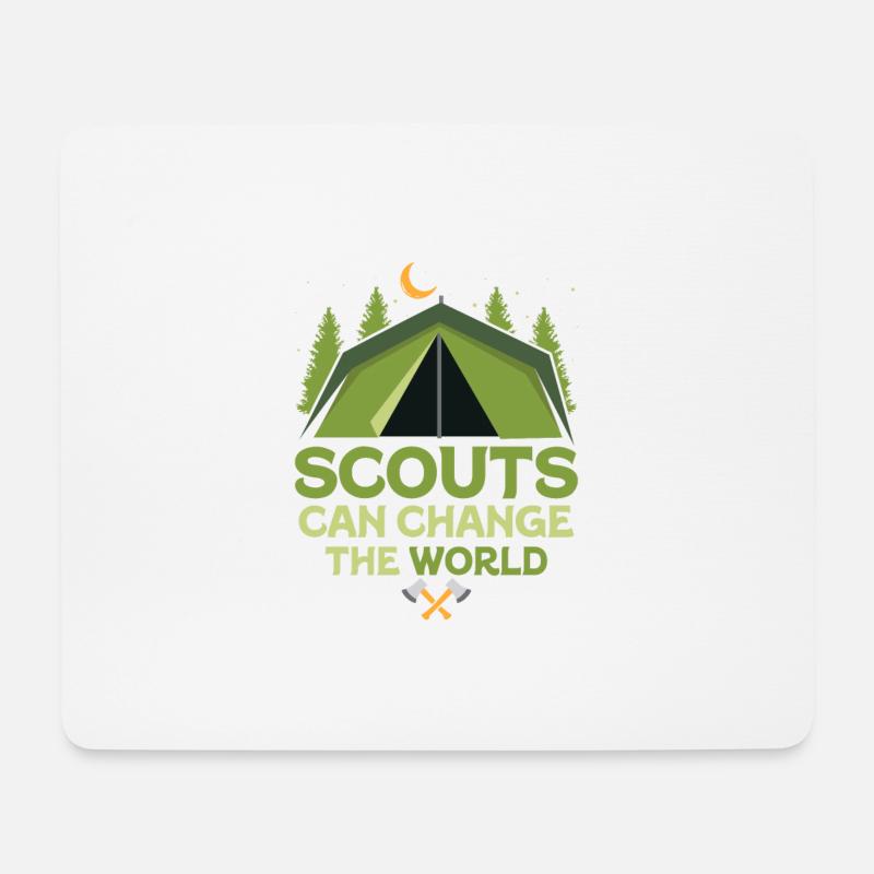Changing the World, One Scout at a Time Tee - Mousepad (Querformat) - Weiß