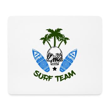 Équipe de surf - Tapis de souris (format paysage) - blanc - Devant