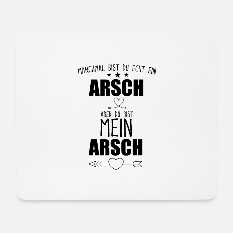 Geschenk Männer Frauen Lustigen Frechen Spruch - Mousepad (Querformat) - Weiß