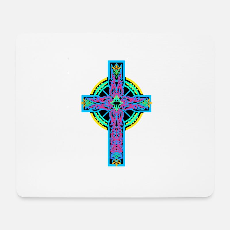 Kreuz Kreuze Kruzifix - Mousepad (Querformat) - Weiß