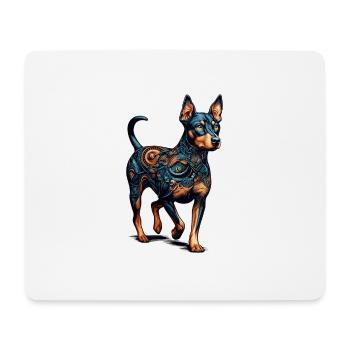 Mandala Art Manchester Terrier Terriers - Mouse Pad (horizontal) - white - Front