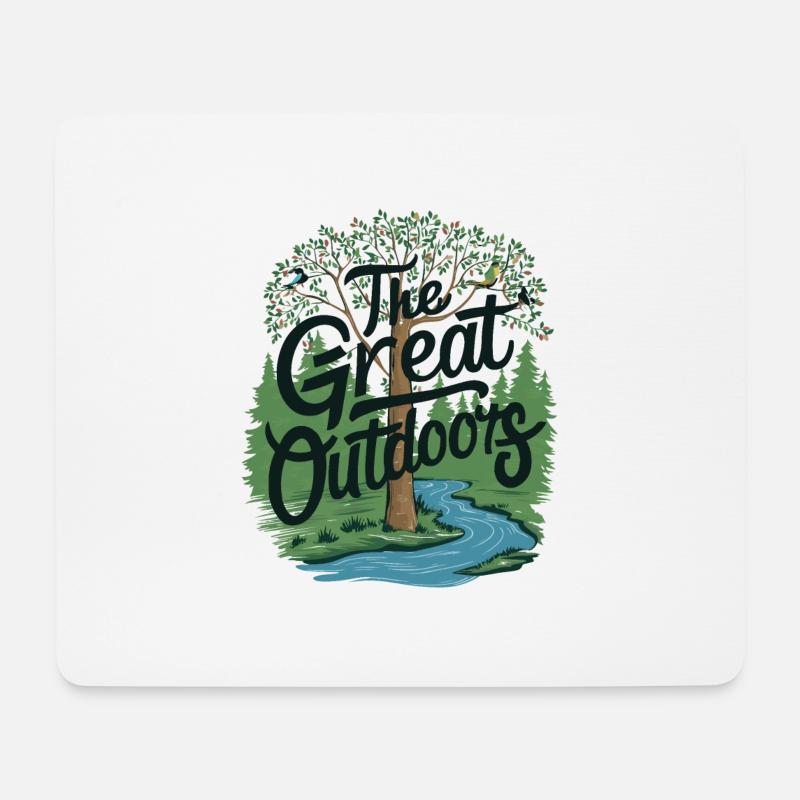 DIE FREIE NATUR - Mousepad (Querformat) - Weiß