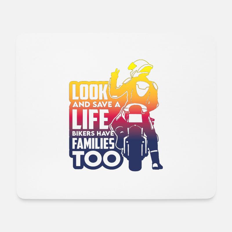 Motorrad Cross Bergurlaub Sommer Mount Trip - Mousepad (Querformat) - Weiß