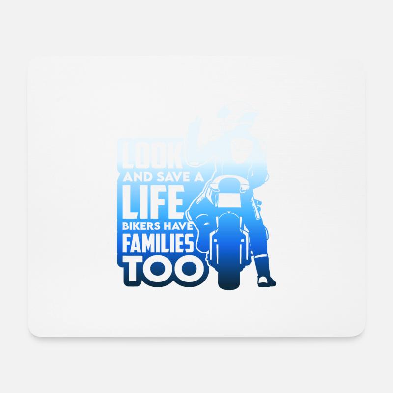 Motorrad Cross Bergurlaub Sommer Mount Trip - Mousepad (Querformat) - Weiß