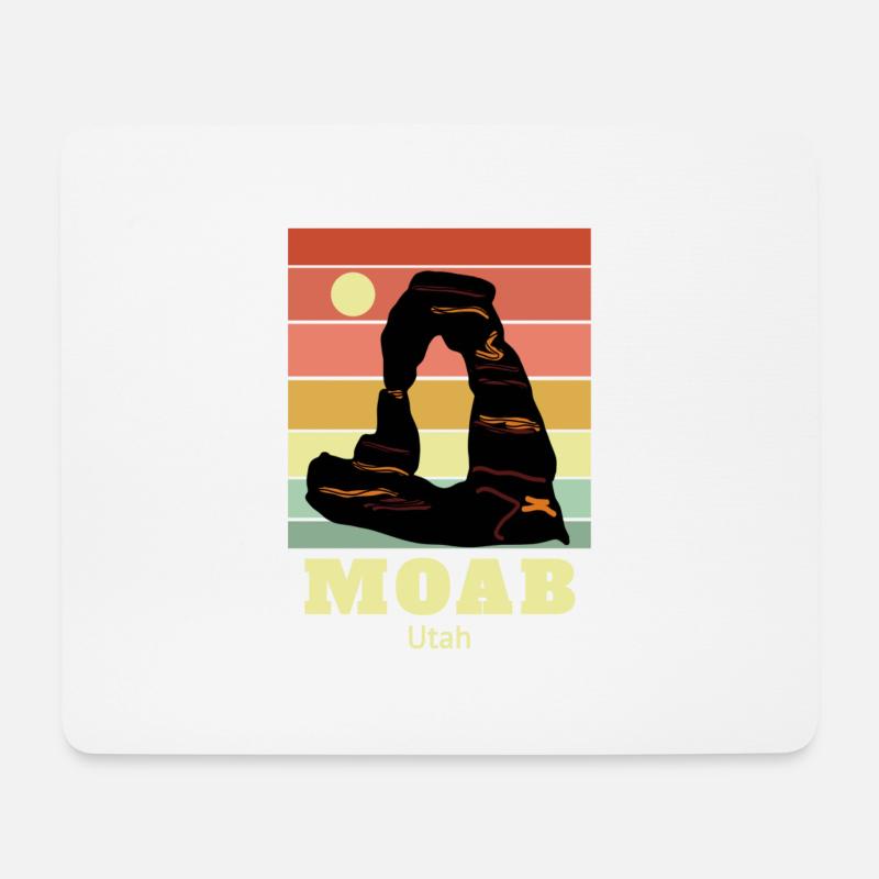 Moab Utah - Mousepad (Querformat) - Weiß
