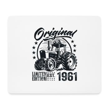 Original 1961 Geburtstag 1961 Farmer Traktor - Mousepad (Querformat) - Weiß - Vorne