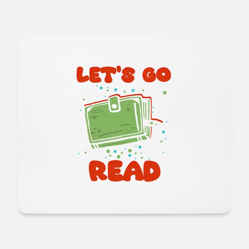 Leser Lese Liebhaber - Mousepad (Querformat) - Weiß