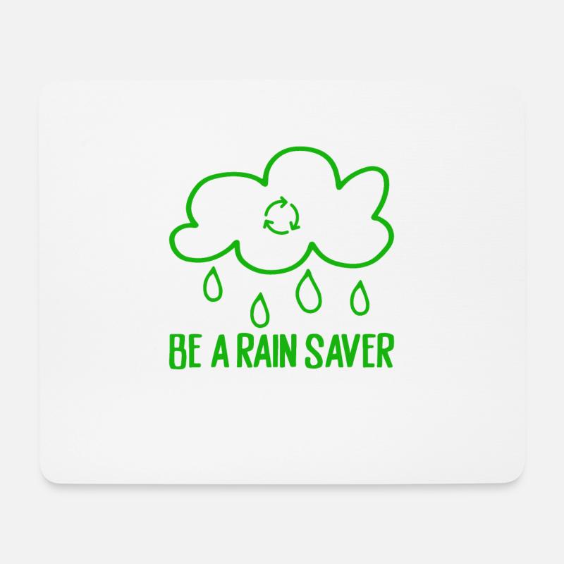 Rainwater tank - collecting rainwater - Mouse Pad (horizontal) - white