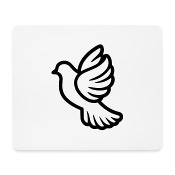 Taube - Mousepad (Querformat) - Weiß - Vorne