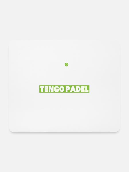 Ich kann nicht, ich habe Padel Tennis Padel Spieler - Mousepad (Querformat) - Weiß