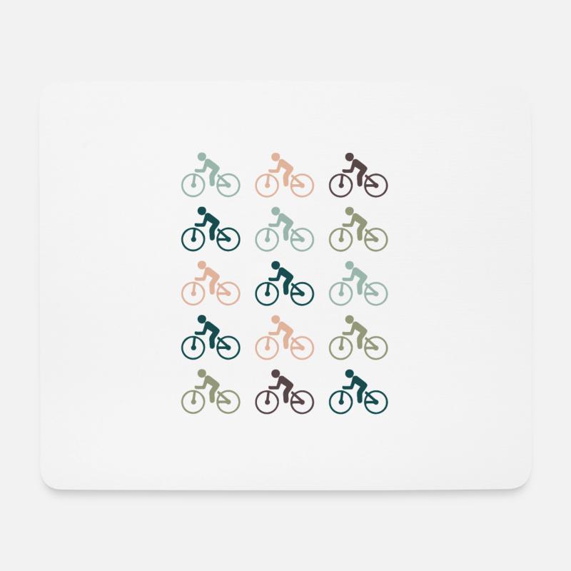 Fahrrad - Mousepad (Querformat) - Weiß