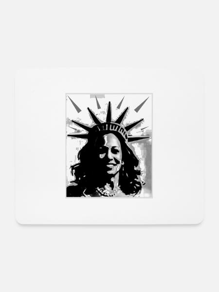 Kamala harris retro vintage - Mousepad (Querformat) - Weiß