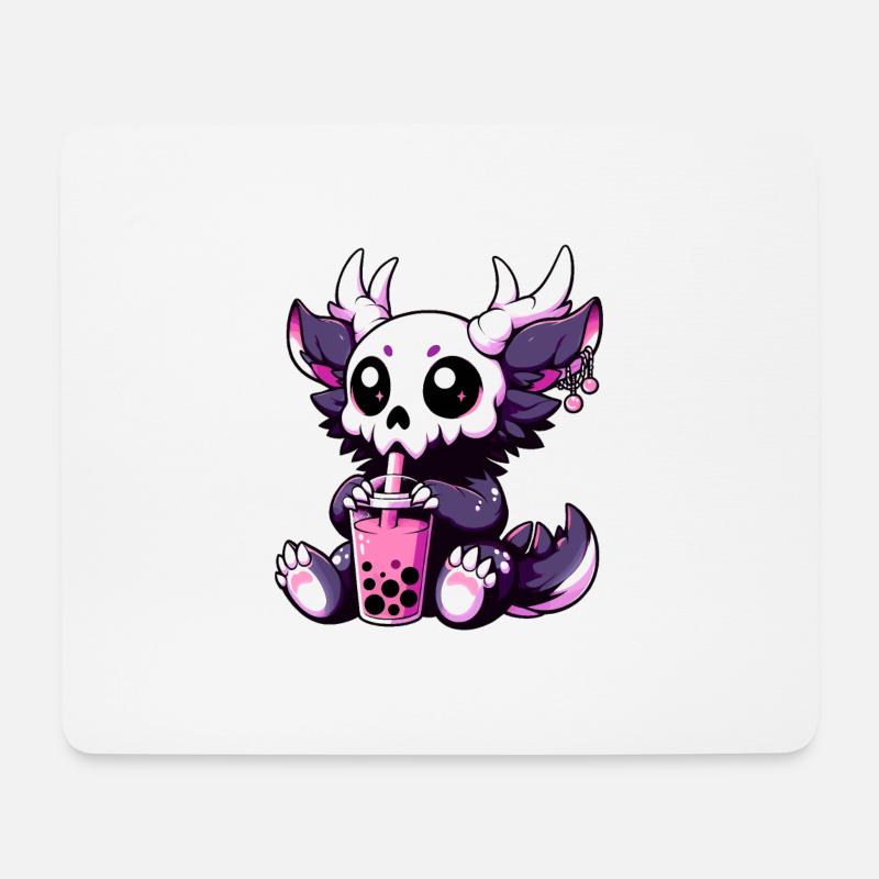 Drummer Wendigo Drum Player - Mousepad (Querformat) - Weiß