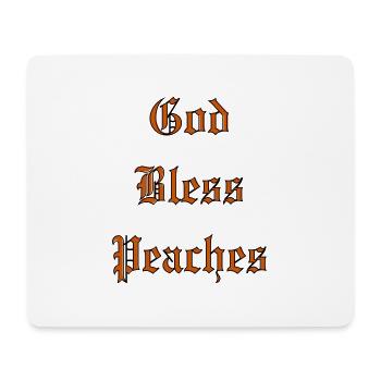 GodBlessPeaches - Mouse Pad (horizontal) - white - Front