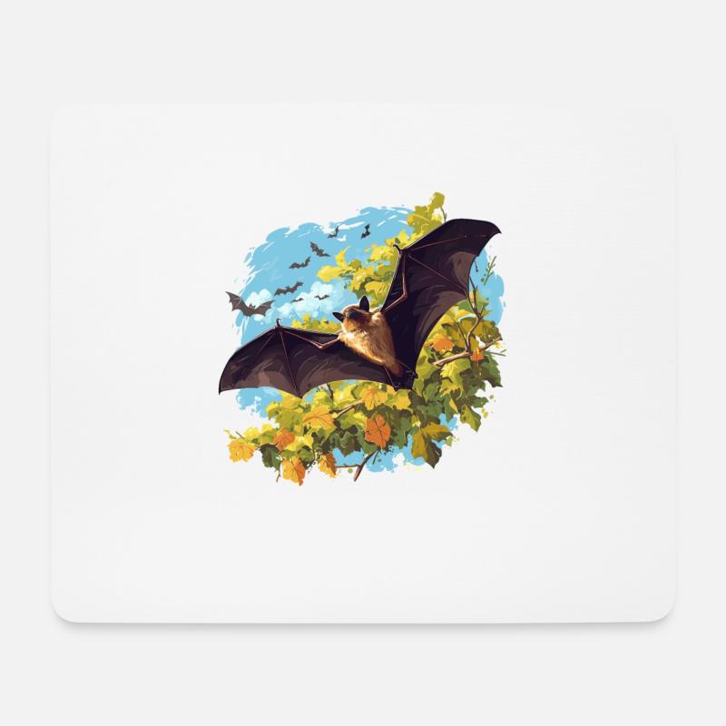 Bat Fledermäuse Fledermaus - Mousepad (Querformat) - Weiß