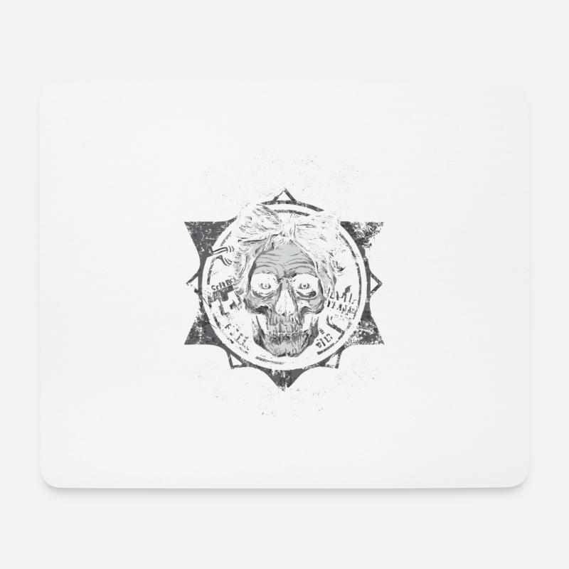Motorrad Biker Lady Sarkasmus Böse alte Frau - Mousepad (Querformat) - Weiß