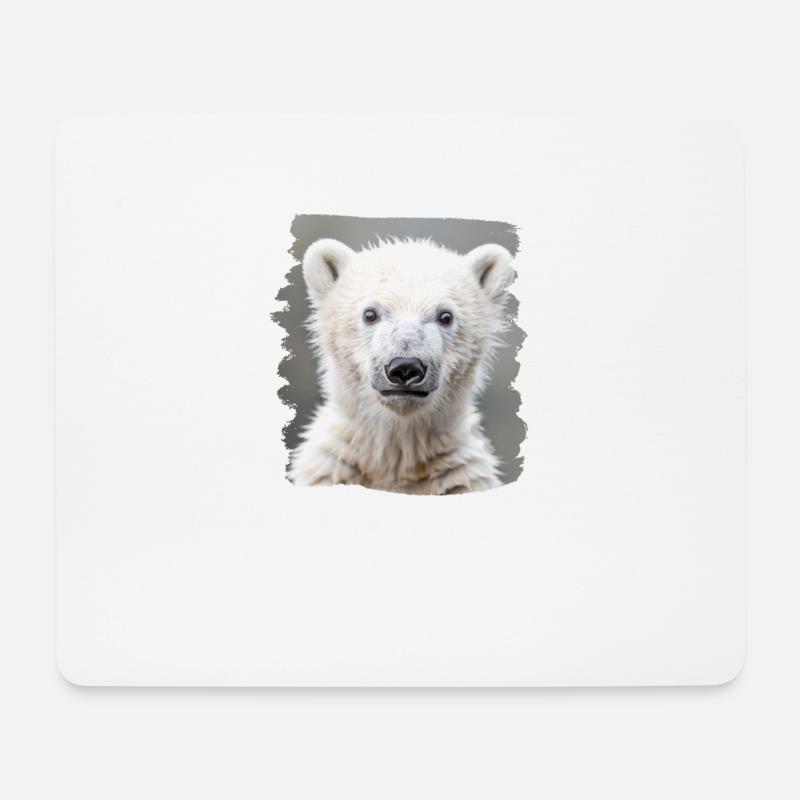 Polar Bear Eisbären Eisbär - Mousepad (Querformat) - Weiß