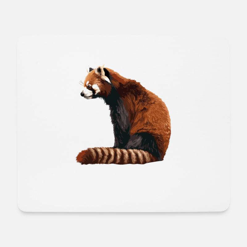 Red Panda Kleine Pandas Kleiner Roter Panda - Mousepad (Querformat) - Weiß