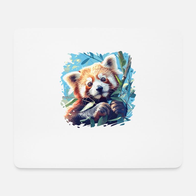 Red Panda Kleine Pandas Kleiner Roter Panda - Mousepad (Querformat) - Weiß