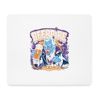 Beerpire Vampire Beer Halloween - Mouse Pad (horizontal) - white - Front