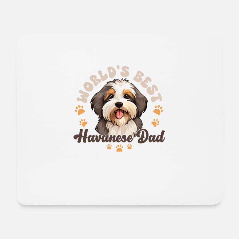 Havaneser Dog Havanese Dad - Mousepad (Querformat) - Weiß