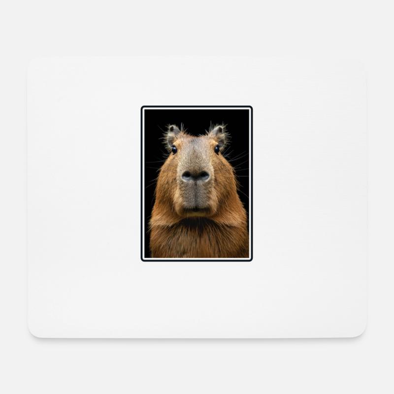 Capybaras Capybara - Mouse Pad (horizontal) - white