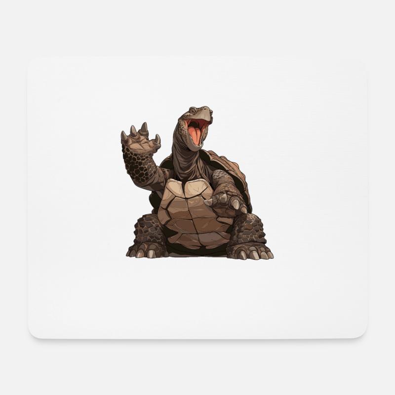 Riesenschildkröten Riesenschildkröte - Mousepad (Querformat) - Weiß