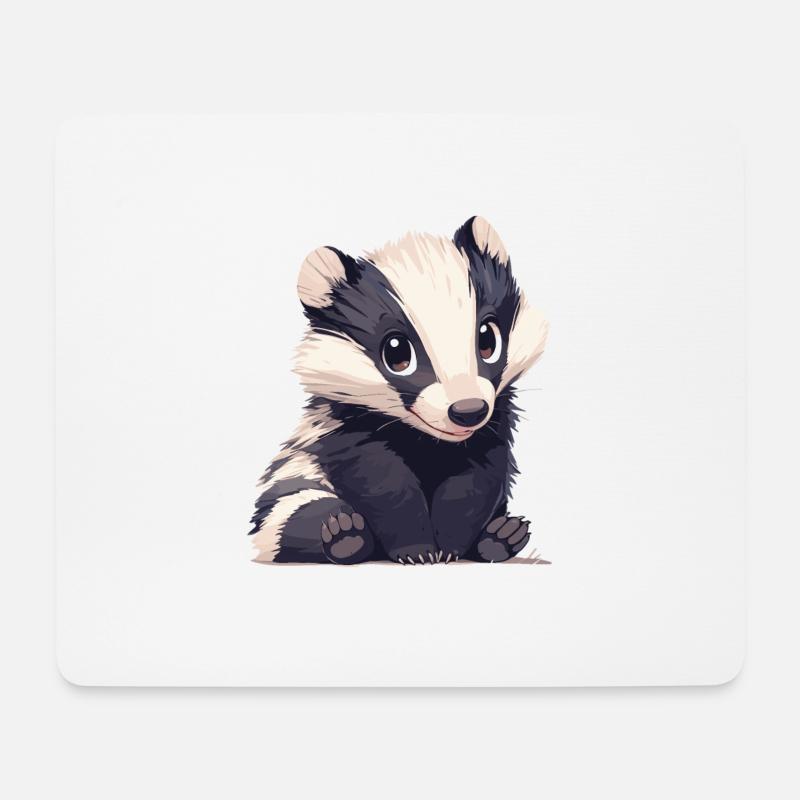 Badger Dachse Dachs - Mousepad (Querformat) - Weiß