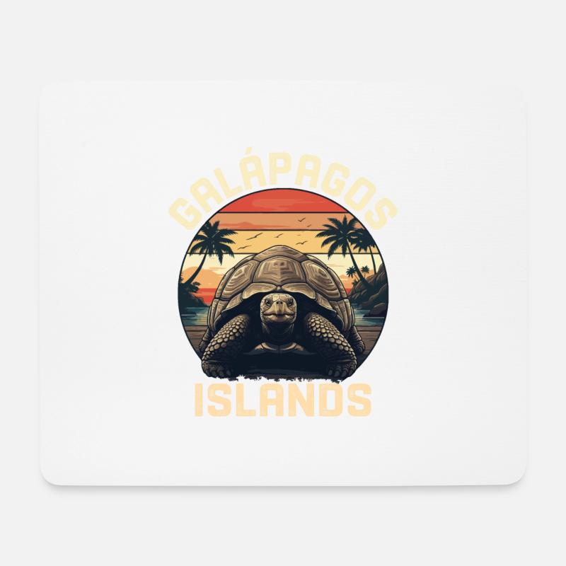 Galapagos Islands - Mousepad (Querformat) - Weiß