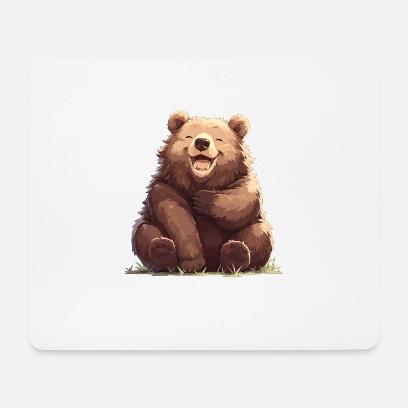 Bear Bären Bär - Mousepad (Querformat) - Weiß