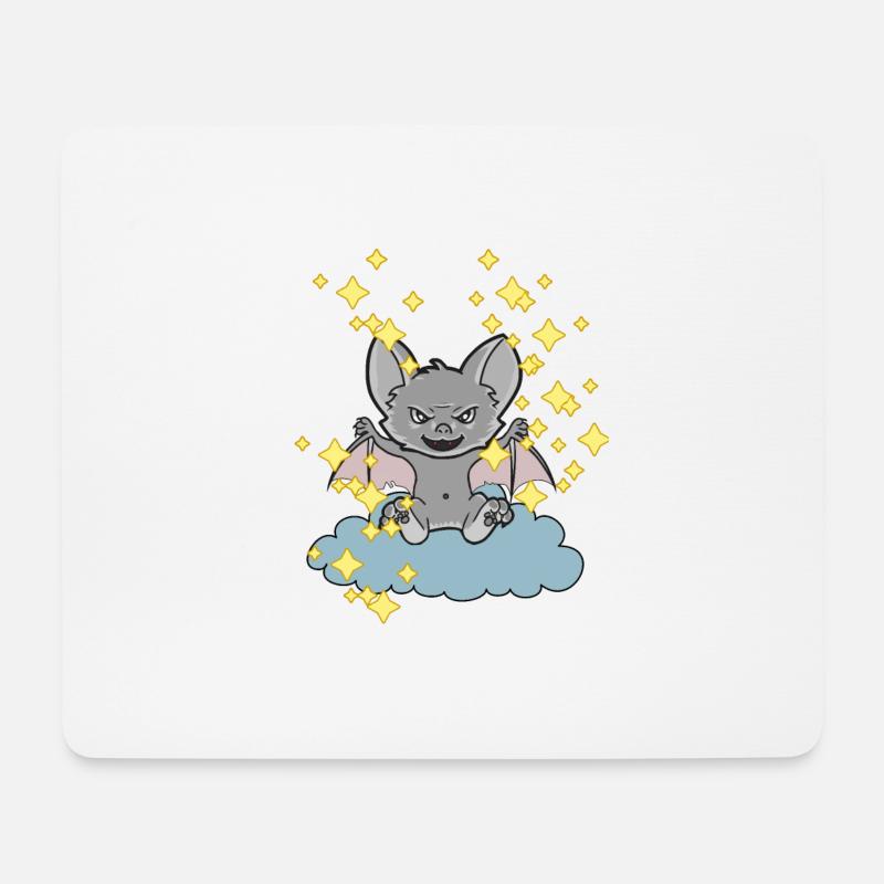 Fledermaus Fledermäuse Kinder Kind Halloween - Mousepad (Querformat) - Weiß