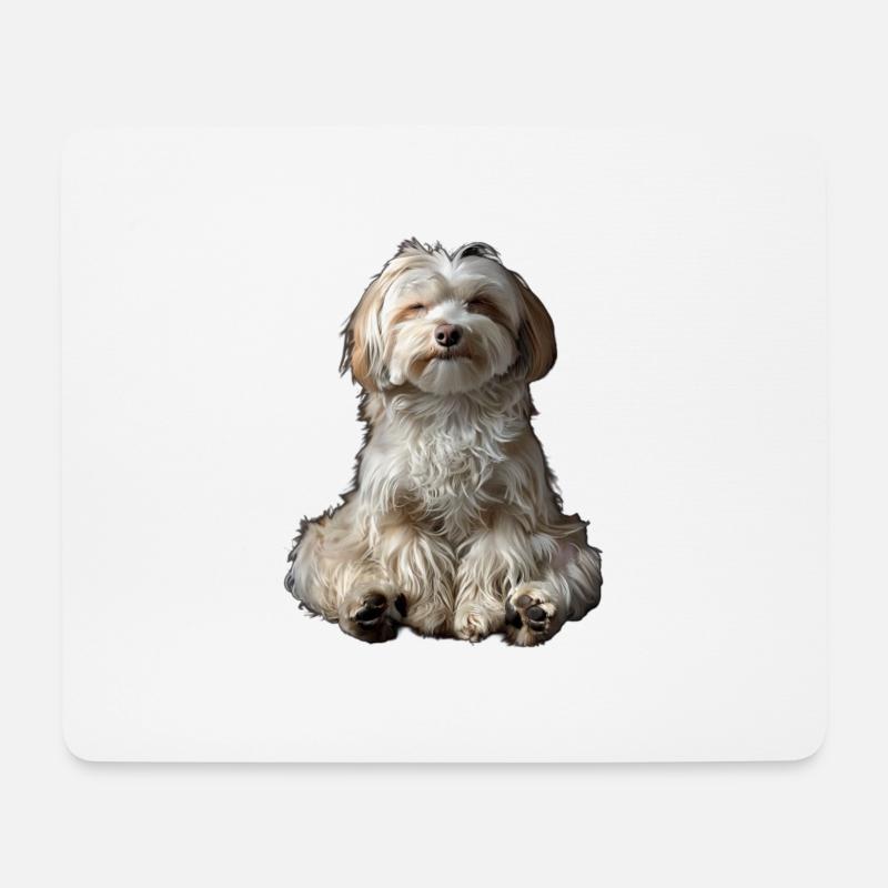 Havaneser - Mousepad (Querformat) - Weiß