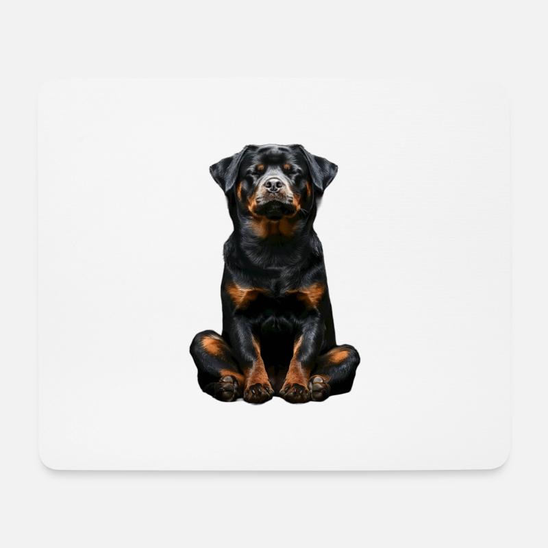 Rottweiler - Mousepad (Querformat) - Weiß