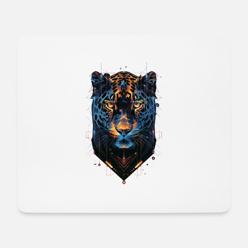 Jaguar - Mousepad (Querformat) - Weiß