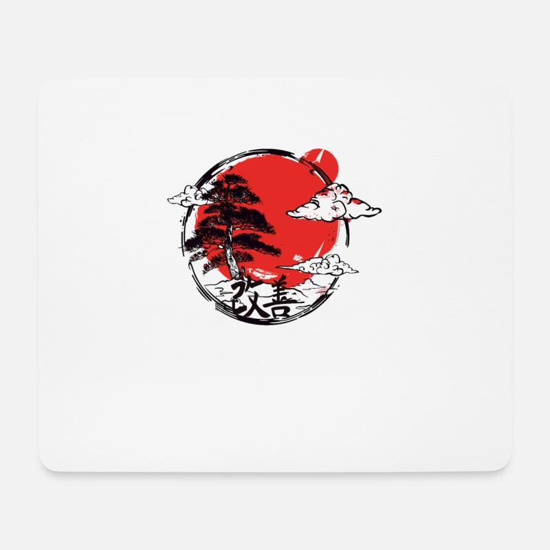 Hiragana Katakana Kaizen-methode Kaizen - Mousepad (Querformat) - Weiß