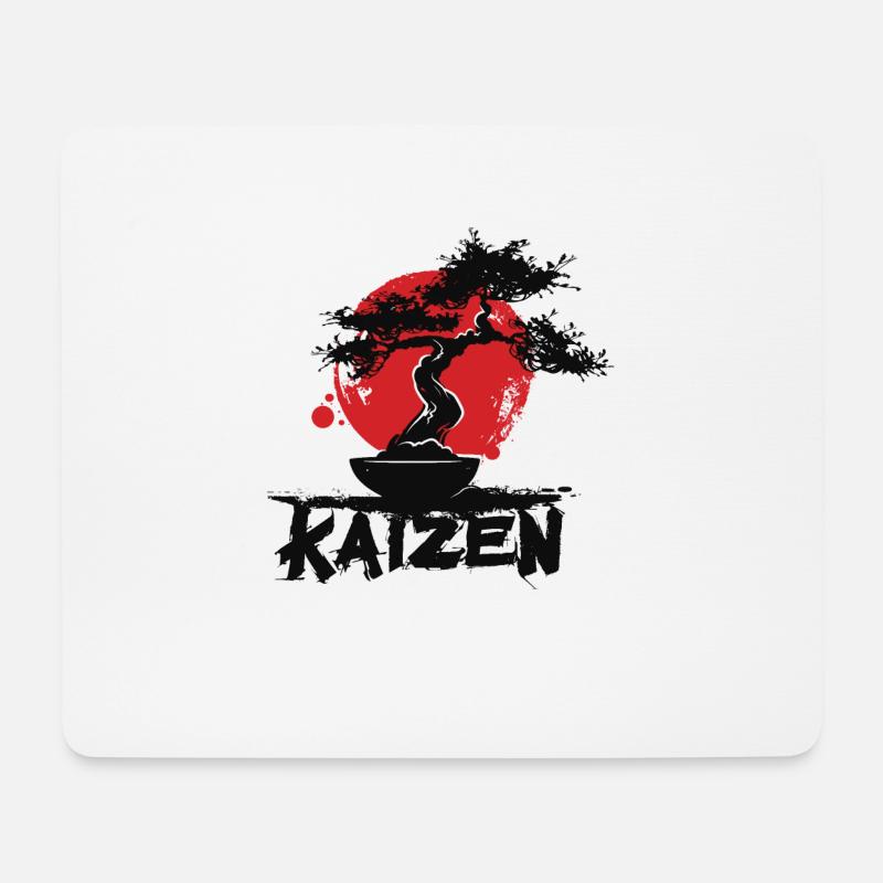 Hiragana Katakana Kaizen-methode Kaizen - Mousepad (Querformat) - Weiß