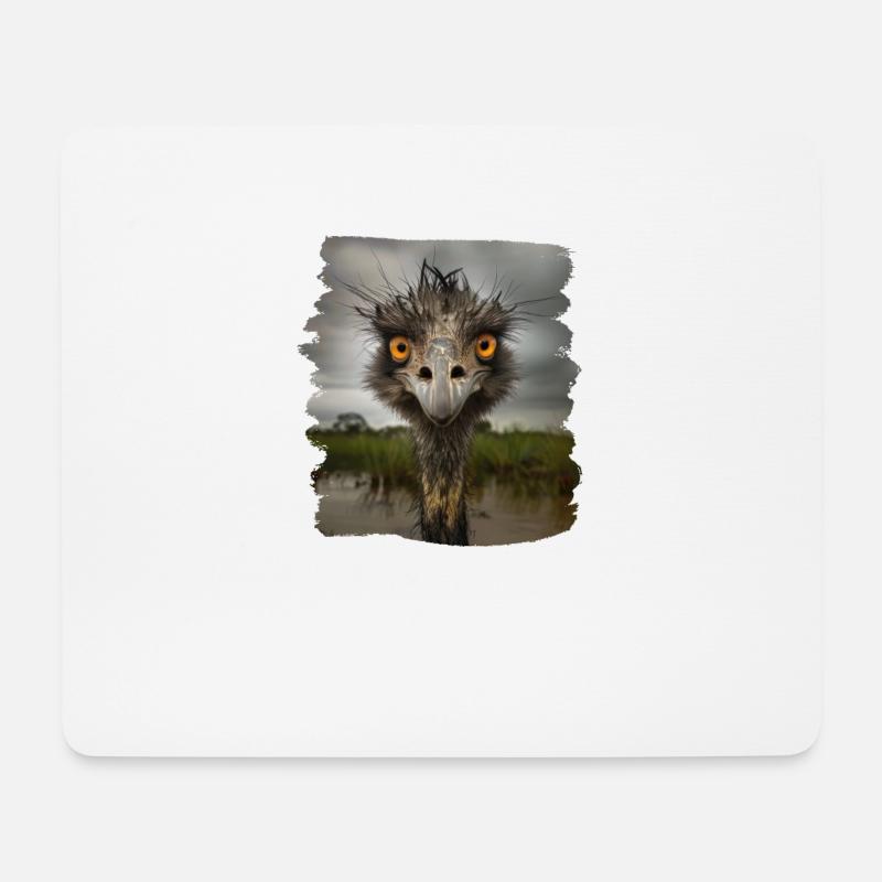 Emus Emu - Mouse Pad (horizontal) - white